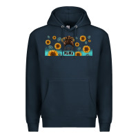 Navy western mama messy bun Premium Hoodie - Jasminsmagicworld