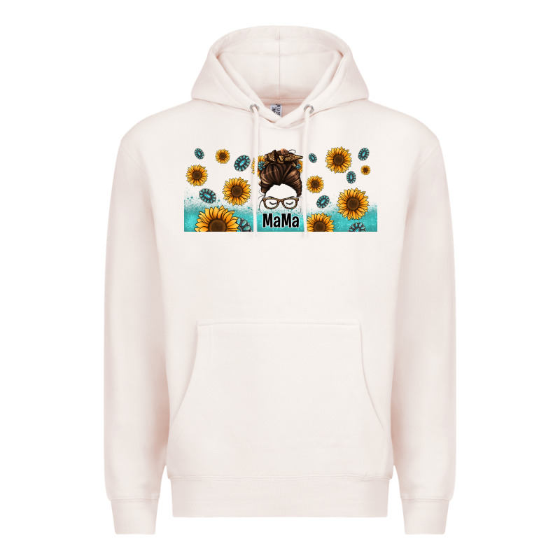 Western Mama Messy Bun Premium Hoodie by Jasminsmagicworld | Teevron