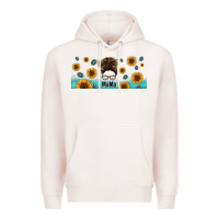Pale Pink western mama messy bun Premium Hoodie - Jasminsmagicworld