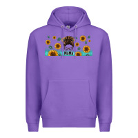 Purple western mama messy bun Premium Hoodie - Jasminsmagicworld