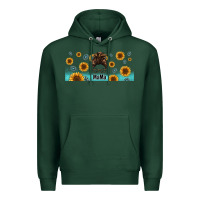 Sports Green western mama messy bun Premium Hoodie - Jasminsmagicworld
