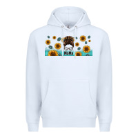 White western mama messy bun Premium Hoodie - Jasminsmagicworld