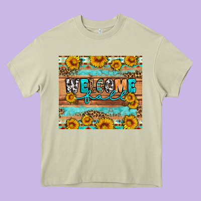 Welcome Fall Heavy Core Tee Designed By Artiststas