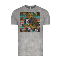 Cloud Rock western two cute heifers seamless pattern Vintage Tee - HRA Design Shop