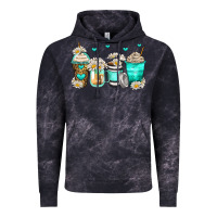 Cloud Black daisy coffee cups Vintage Hoodie - Zillion Design Studio