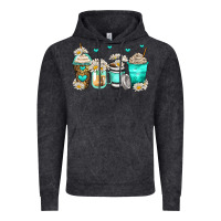 Vintage Black daisy coffee cups Vintage Hoodie - Zillion Design Studio