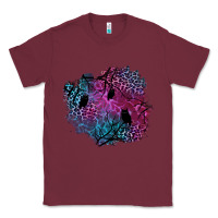 Burgundy halloween patch  1 Classic Tee - BundleAndBundleShop