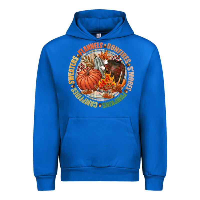 Bonfires Flannels Smores Campfires Pumpkin Urban Hoodie by NancyCooperArtShop | Teevron