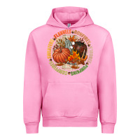 Fuchsia Pink Bonfires flannels smores campfires pumpkin Urban Hoodie - NancyCooperArtShop