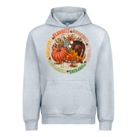 Heather Grey Bonfires flannels smores campfires pumpkin Urban Hoodie - NancyCooperArtShop