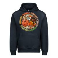 Navy Bonfires flannels smores campfires pumpkin Urban Hoodie - NancyCooperArtShop