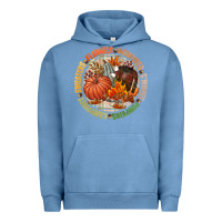 Pigment Pebble Blue Bonfires flannels smores campfires pumpkin Urban Hoodie - NancyCooperArtShop