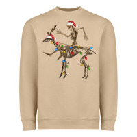 Mushroom skeleton deer santa Heavyweight Sweatshirt - FaDigitalArtStudio