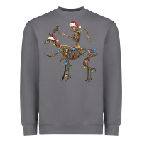 Storm skeleton deer santa Heavyweight Sweatshirt - FaDigitalArtStudio