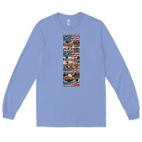 Colony Blue usa flag and western patterns  penwraps Long Sleeve Tee - Artiststas