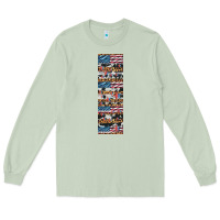 Matcha usa flag and western patterns  penwraps Long Sleeve Tee - Artiststas