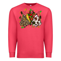 Cardinal hair stylist with christmas tree Premium Sweatshirt - MaliasSmallBusiness
