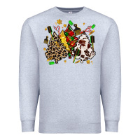 Heather Grey hair stylist with christmas tree Premium Sweatshirt - MaliasSmallBusiness