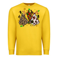 Lemon hair stylist with christmas tree Premium Sweatshirt - MaliasSmallBusiness