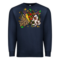 Navy hair stylist with christmas tree Premium Sweatshirt - MaliasSmallBusiness