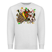 Oatmeal Heather hair stylist with christmas tree Premium Sweatshirt - MaliasSmallBusiness