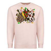 Pale Pink hair stylist with christmas tree Premium Sweatshirt - MaliasSmallBusiness