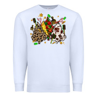 White hair stylist with christmas tree Premium Sweatshirt - MaliasSmallBusiness