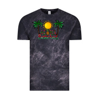 Cloud Black aloha beaches Vintage Tee - CowhideDigitalArt