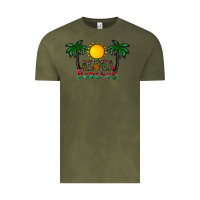 Vintage Olive aloha beaches Vintage Tee - CowhideDigitalArt