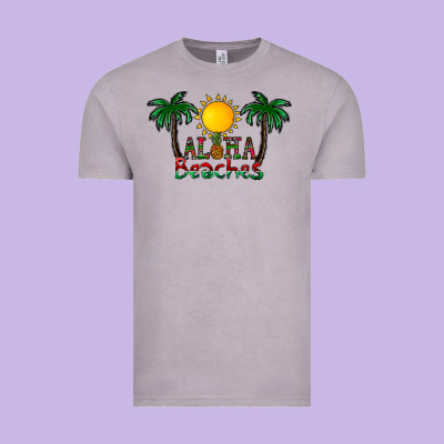 Aloha Beaches Vintage Tee Designed By Cowhidedigitalart