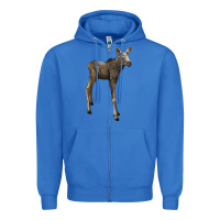 True Royal moose fawn deer Zipper Hoodie - LillyAllenDesigns