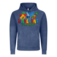 Vintage Denim different is beautiful autism stitch Vintage Hoodie - Zillion Design Studio
