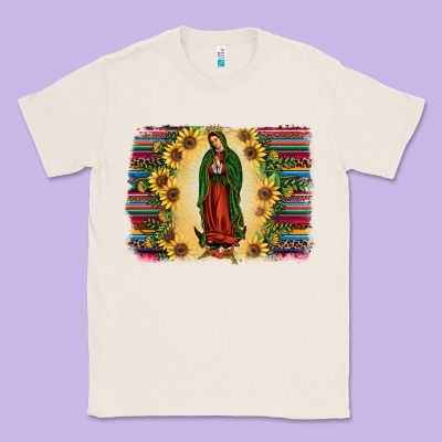 Serape Our Lady Of Guadalupe Classic Tee Designed By Jahusdesignshop
