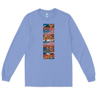 Colony Blue usa flag and western patterns  penwraps Long Sleeve Tee - Artiststas