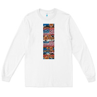 White usa flag and western patterns  penwraps Long Sleeve Tee - Artiststas