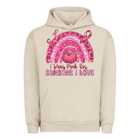Pigment French Oak i wear pink for someone i love Urban Hoodie - texasbilliewilder