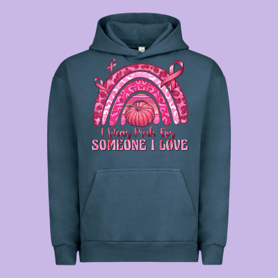 I Wear Pink For Someone I Love Urban Hoodie Designed By Texasbilliewilder