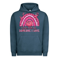 Pigment Midnight Navy i wear pink for someone i love Urban Hoodie - texasbilliewilder