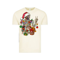 Vintage Arctic Christmas lights and skeleton Vintage Tee - FaDigitalArtStudio
