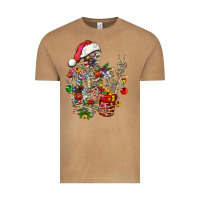 Vintage Camel Christmas lights and skeleton Vintage Tee - FaDigitalArtStudio