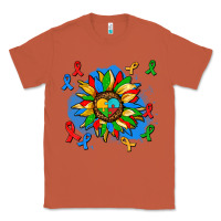 Copper autism sunflower ribbon Classic Tee - AdoDesignShop
