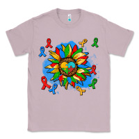 Lilac autism sunflower ribbon Classic Tee - AdoDesignShop