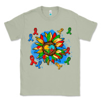 Matcha autism sunflower ribbon Classic Tee - AdoDesignShop