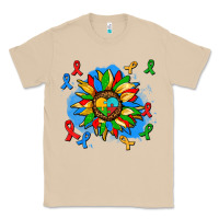 Mushroom autism sunflower ribbon Classic Tee - AdoDesignShop