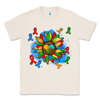 Natural autism sunflower ribbon Classic Tee - AdoDesignShop