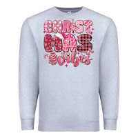 Heather Grey christmas vibes pink Premium Sweatshirt - MaliasSmallBusiness