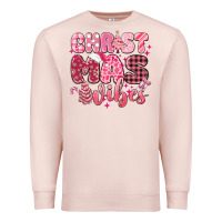 Pale Pink christmas vibes pink Premium Sweatshirt - MaliasSmallBusiness