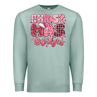 Seafoam christmas vibes pink Premium Sweatshirt - MaliasSmallBusiness