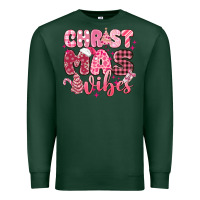 Sports Green christmas vibes pink Premium Sweatshirt - MaliasSmallBusiness
