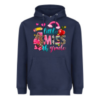 Navy little miss fourth grade Heavyweight Hoodie - NancyCooperArtShop